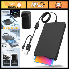 External Floppy Disk Drive USB 3.0/Type-C - 3.5" Reader with Carry Case, Portabl