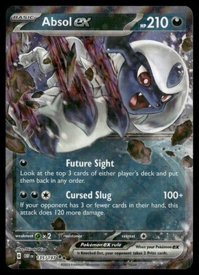 Absol ex - 135/197 SV03: Obsidian Flames LP-NM Pokemon TCG