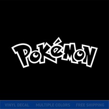 Pokemon Logo Vinyl Decal Waterproof Sticker Car Laptop Wall Multiple Sizes