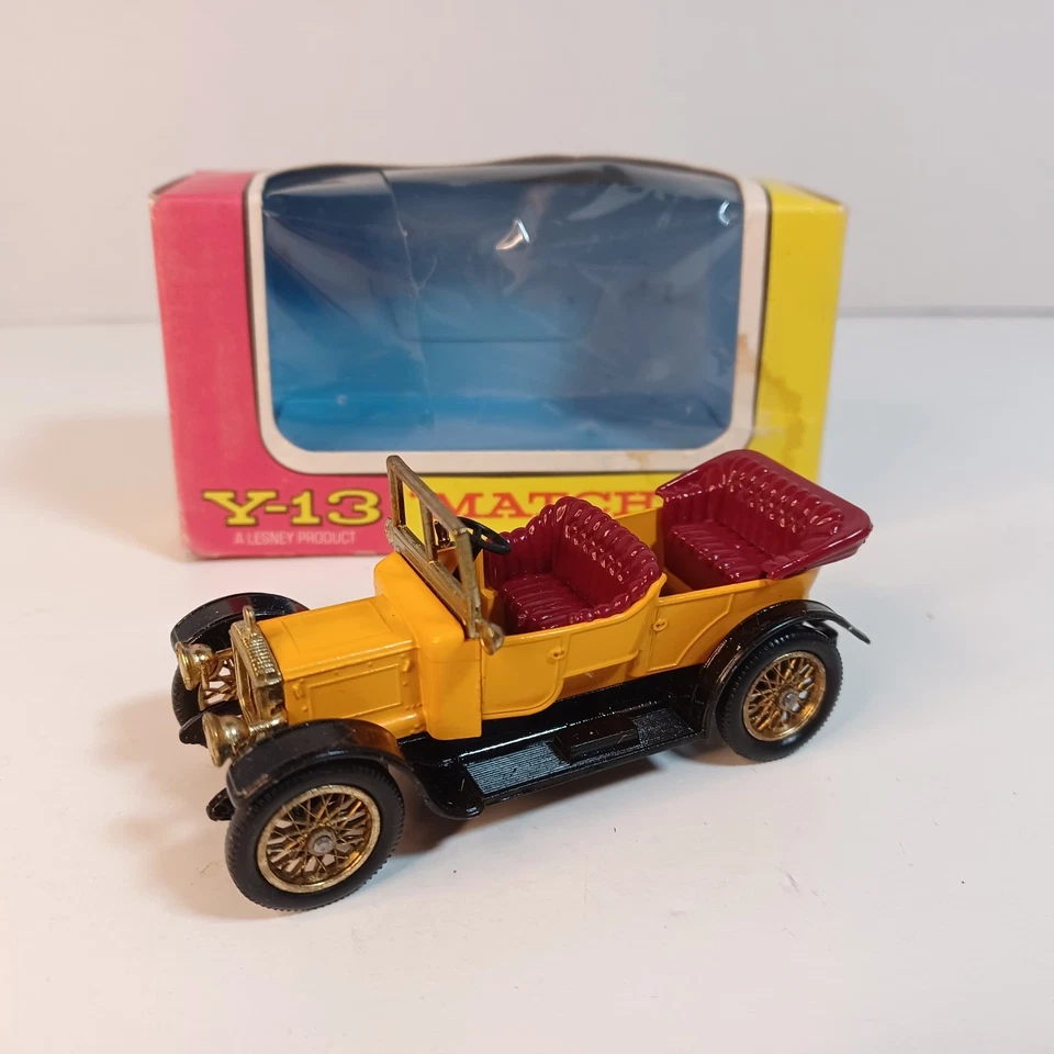 Lesney Matchbox Yesteryear Y-13 1911 Daimler  w/ Original Box Old Toy Car - Image 2 of 4