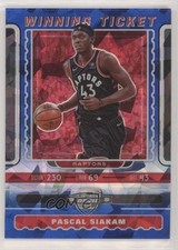 2019 Contenders Optic Winning Tickets Blue Cracked Ice Prizm Pascal Siakam 6o3