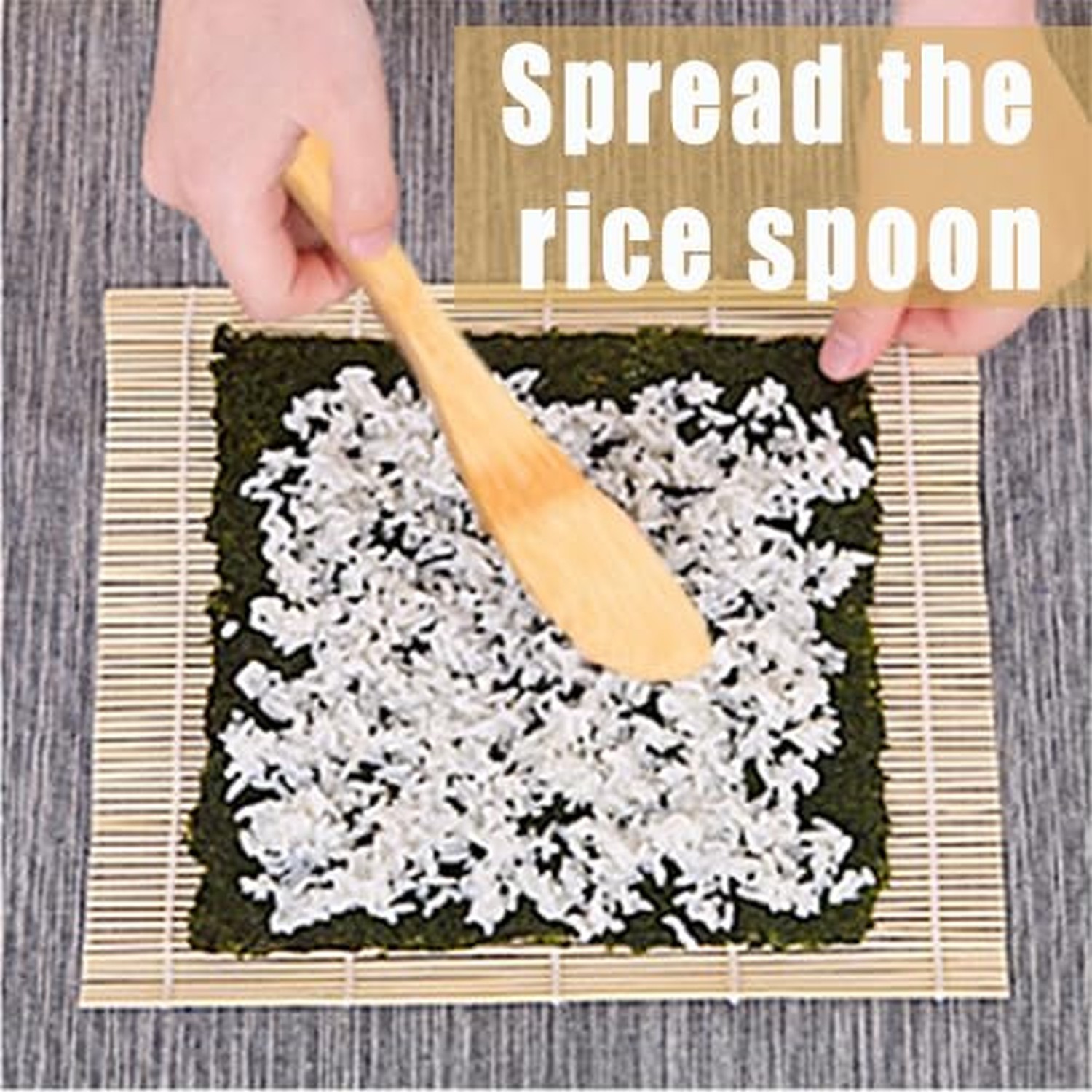 Sushi Roller Mat Making Kit Bamboo Rolling for Sushi Maker with Roll Mat, Cho...