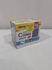 MEMOREX 10 PK RAINBOW MULTICOLOR COOL COLORS MINI DVD CASES. NEW  SEALED
