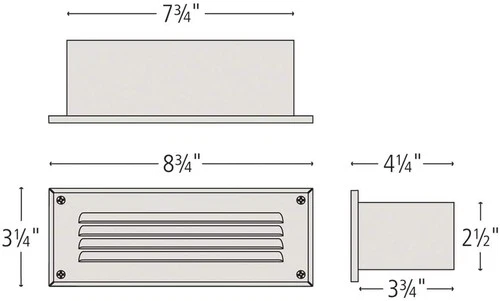 Hinkley Lighting 1594-LL 12v 1.5w 2.5VA  9"W Outdoor Louvered - Bronze - Picture 3 of 4