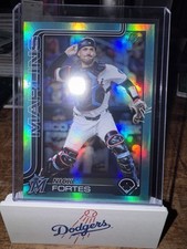 Nick Fortes #523 Topps 2025 Series 2 Aqua Rainbow Foil Marlins