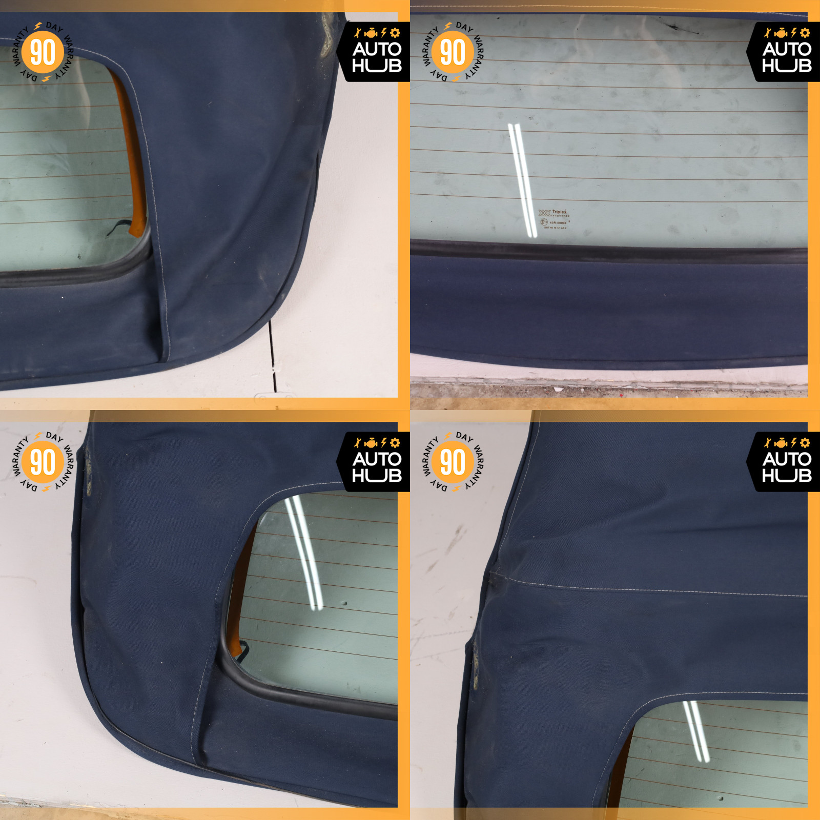 00-04 Aston Martin DB7 Volante Convertible Soft Top Roof Blue OEM 38k