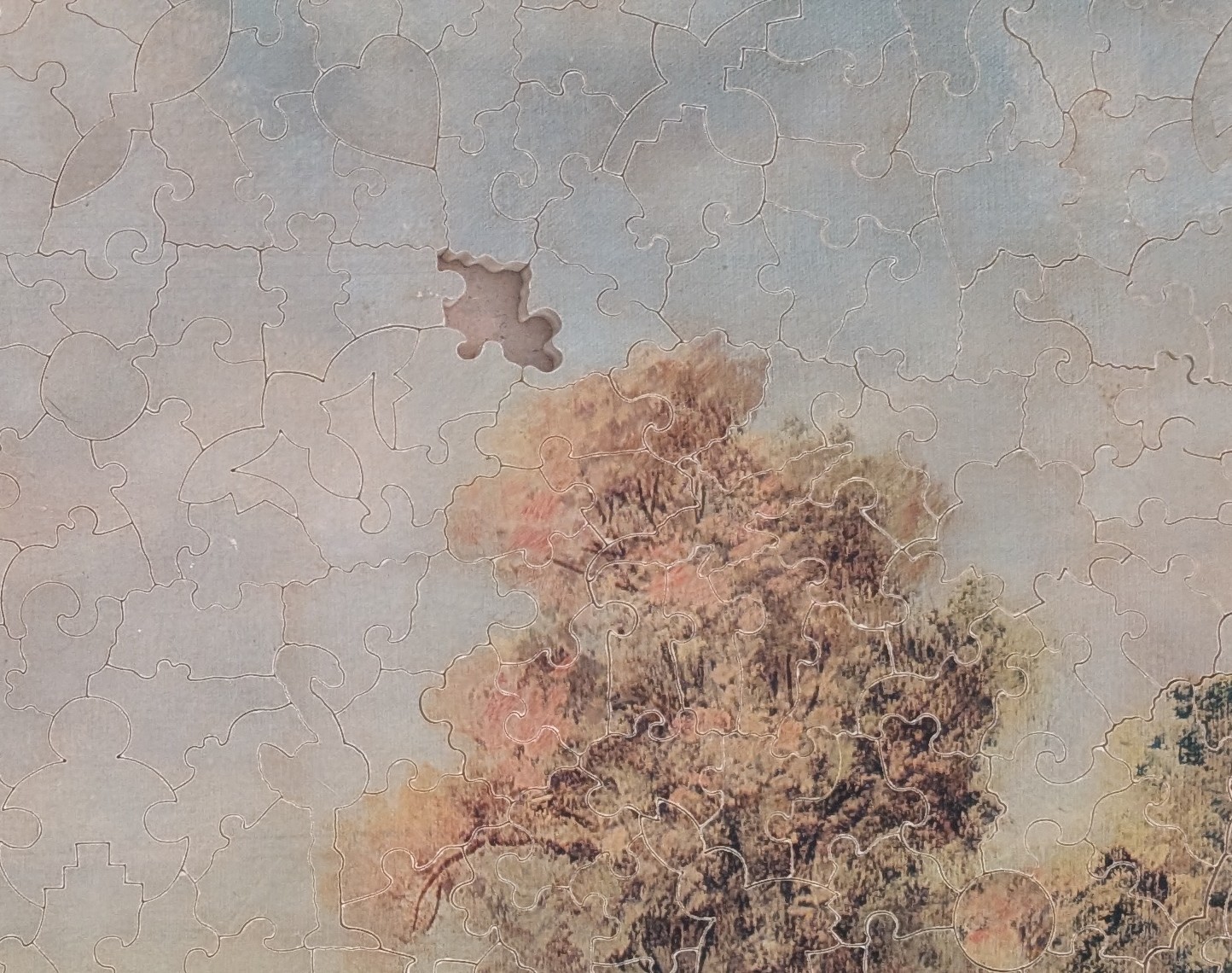 Pastime Puzzle Wood Jigsaw 705 Piece " Meadows In Autumn"