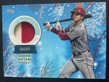 2023 Topps Holiday Shohei Ohtani Relics Silver Metallic #d 08/10 2-COLOR!
