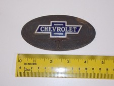Rare 1928 Chevrolet Car Radiator Emblem Badge Logo Oval Bowtie