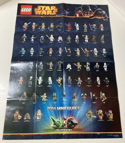 Lego Star Wars Poster 2014 Minifigures 32X24 Double Sided 2015 Coming Soon Sets
