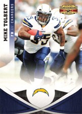 Mike Tolbert 2011 Panini Gridiron Gear #59 San Diego Chargers Football