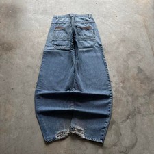 Baggy Results Wide Leg Big Pocket Jnco Styl Y2k Vintage Denim Jeans 34x33
