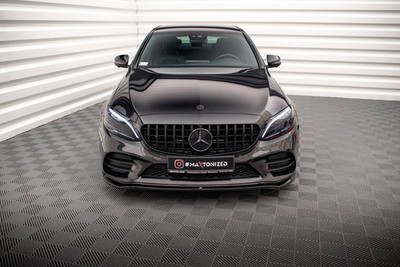 Maxton Design Frontlippe V.1 passend für Mercedes C AMG Line Limousine / Coupe /