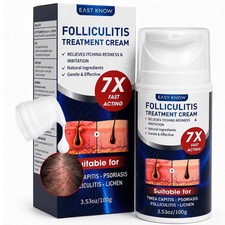 Folliculitis Treatment Cream, 5 Benzoyl Peroxide  Tea Tree Oil, 100g  Fast-ab