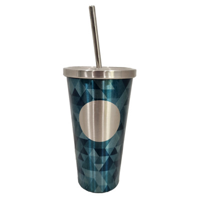 Starbucks Jade Mosaic Tumbler 16oz - 2014 Stainless Steel Cold Cup