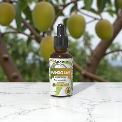 Mango Leaf Tincture - Liquid Drops (Alcohol Free)