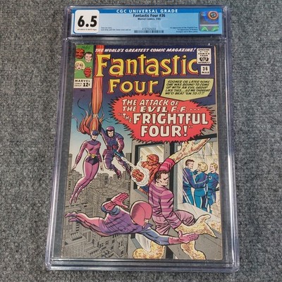 Fantastic Four #36 6.5 CGC Marvel Comics 1st appearance of Medusa Frightful Four