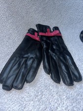 Leather India made Aris 115 Black Leather Gloves Vintage Womens Size 8 NEW
