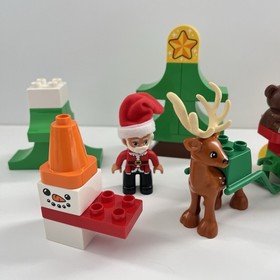 Lego Duplo 10837 Santa&rsquo;s Winter Holiday Building Toy Set W/ Book *READ INFO*