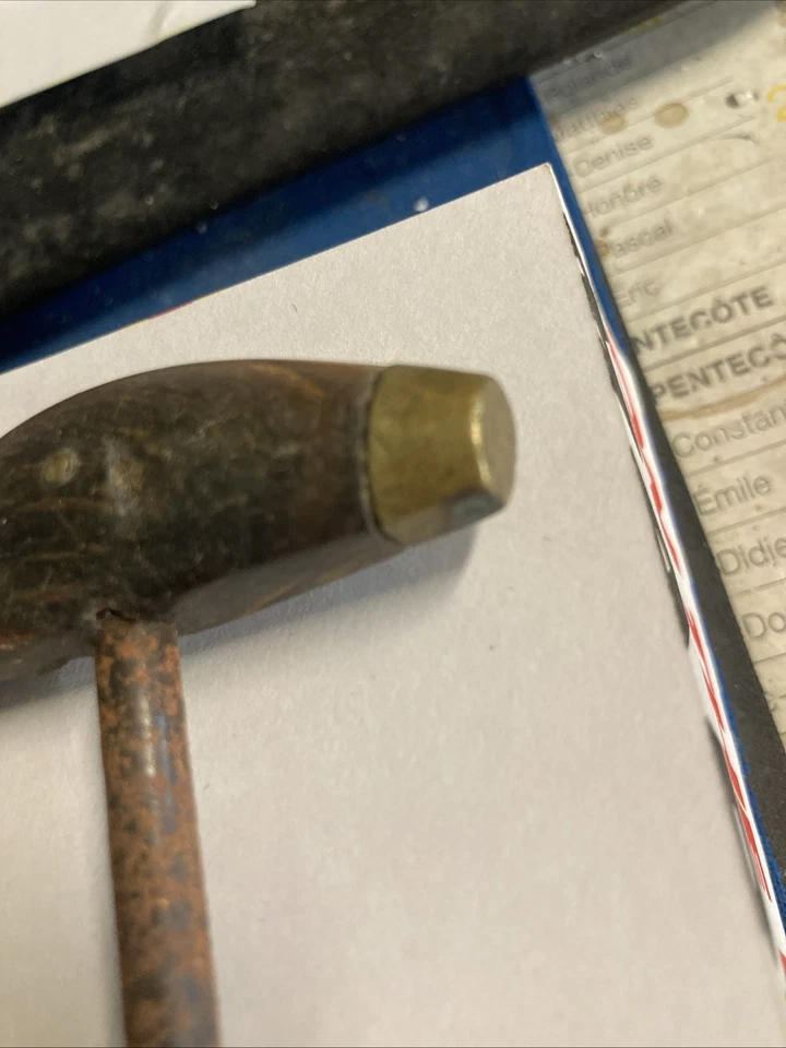 TIRE BOUCHON ANCIEN BRONZE ET CORNE /OS - Photo 2/4