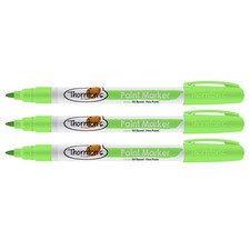 Thornton's Art Supply Oil-Based Paint Marker, Fine Point, Lime Green Ink 3 Count
