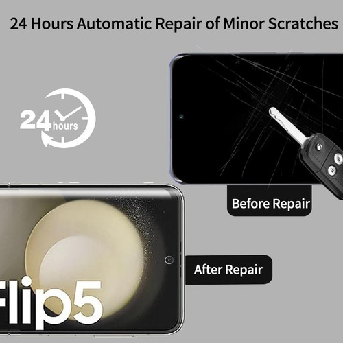 Samsung Front Protection Film for Galaxy Z Flip5 - Clear - Picture 2 of 8