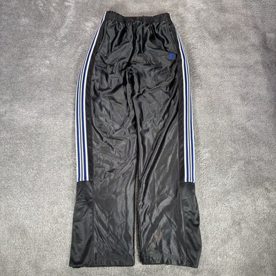 Vintage Starter Track Pants Youth Boys L Gray Dazzle Silky Mesh Lined Baggy Y2K
