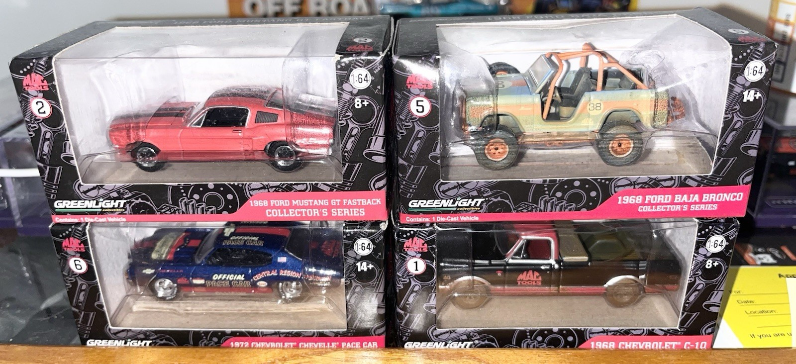 Greenlight Collector's Series Mac Tools 1:64 Ford Mustang Chevelle
