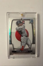 2023 Bowman Chrome Flag Refractor Variation Kazuma Okamoto WBC-54 Refractor /499