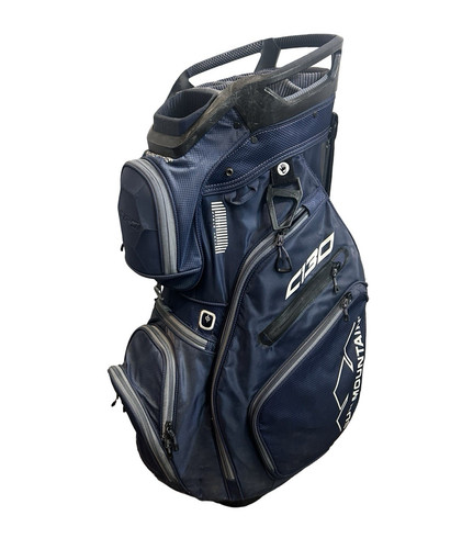 Sun Mountain C-130 Golf Bag Cart Bag 14 Way Divider Navy Blue Used