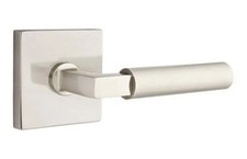 EMTEK 5110HECRHUS15 Square Rosette Hercules Passage Set Satin Nickel 