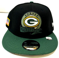Green Bay Packers NFL NE 2022 Salute To Service Snapback Hat~Black/Green