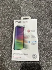 ZAGG Glass Elite Visionguard Screen Protector Apple iPhone 14 13/13 Pro Sealed