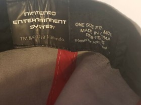 Nintendo NES Controller Gray Baseball Hat Flat Brim Mens Snapback