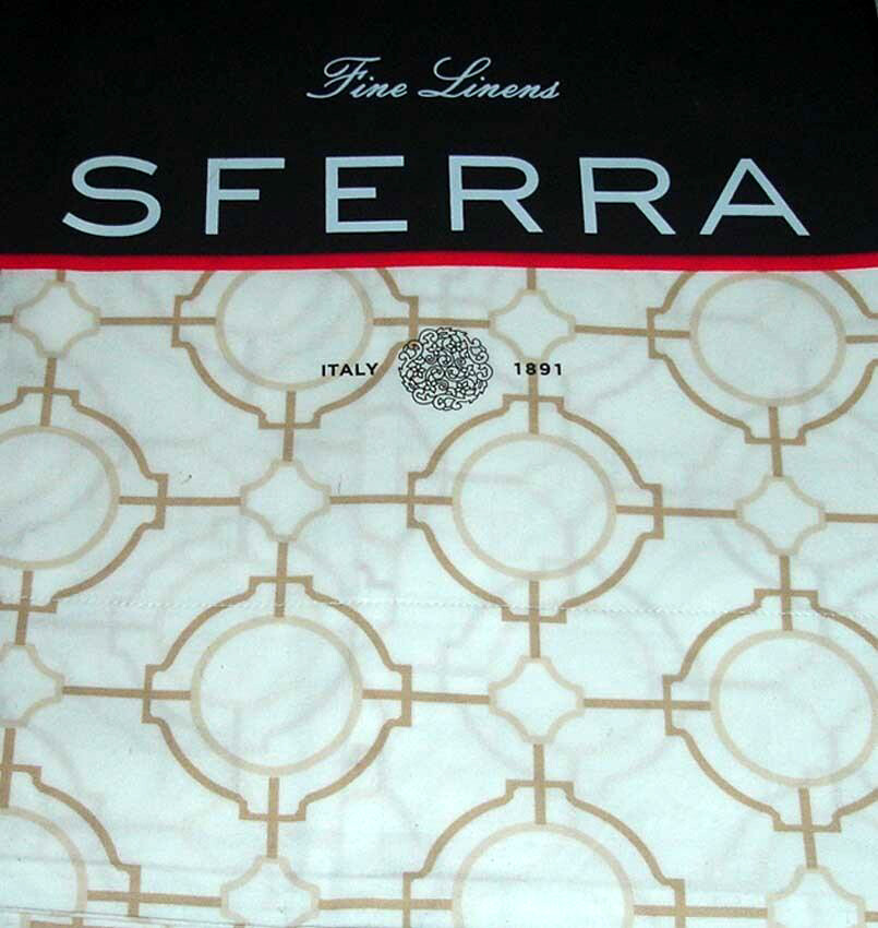 SFERRA ITALY 1891 Luxury 1x CONNERY CAMEL EURO SHAM 26x26