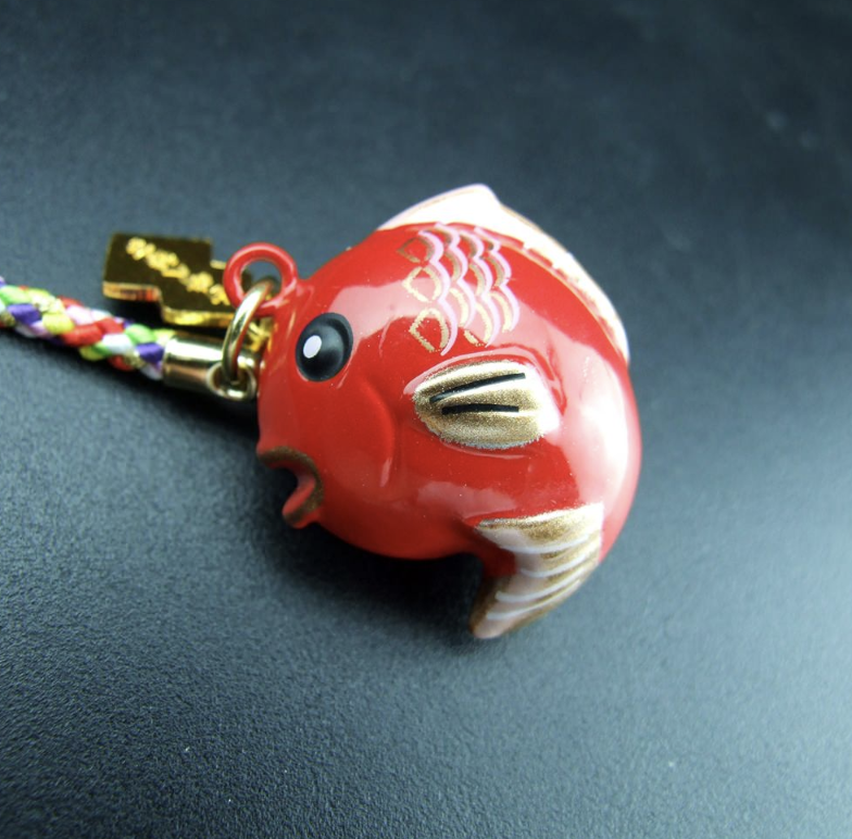 JAPANESE OMAMORI SHIRASAKI Charm Good luck Red Snapper Fish Tai | eBay