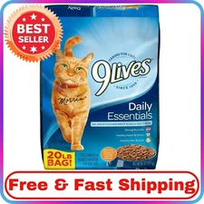 9Lives Daily Essentials Dry Cat Food, 20 lb. Bag