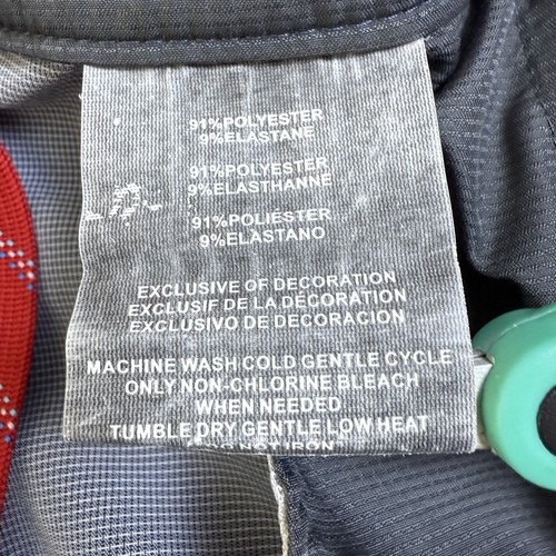 O'Neill Shorts Men Sz 34 Grey Herringbone Hybrid 11" Water Resistant Zip Pockets - Picture 8 of 9