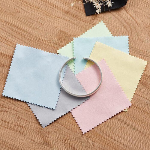8x8cm Color Cleaning Polishing Cloth Soft Clean Wipe Cloth Of Jewelry ToolsY~m' - Afbeelding 1 van 15