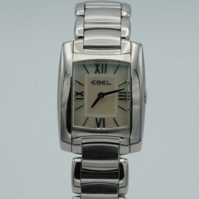 EBEL BRASILIA DAMEN UHR ARMBANDUHR 22MM QUARZ 9976M22 MIT ORIG. STAHL BAND E124