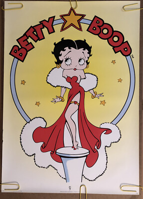 Original Vintage Poster Betty Bop Cartoon Character Pinup Looney