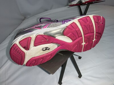 Asics Gel Equation Sz 8.5 Women Gray Purple Running Shoes