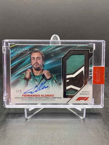 2023 Topps Dynasty F1 Fernando Alonso Autograph Auto Patch Relic Black 1/2