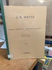 J. M. Molter: Clarinet Concerto No. 3: B flat clarinet & piano: Music Score