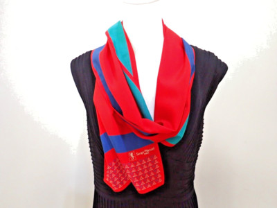Vintage  Serge Nancel Paris   10'' X  54''  Scarf