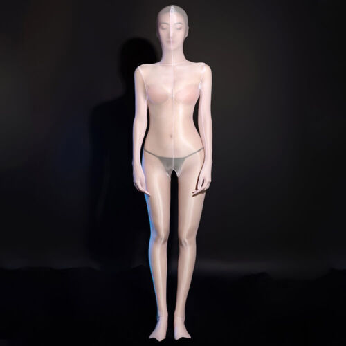 Women Oil Shiny Glossy Zipper Catsuit Full Body Zentai Bodysuit Jumpsuit Unitard - Picture 14 of 20