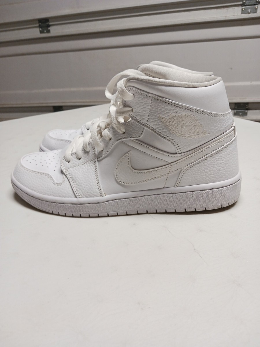 Size 9 - Jordan 1 Mid White | eBay
