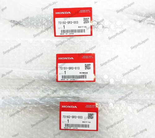 HONDA Genuine Civic 92-95 MOLDING FR WINDSHIELD SIDE RH LH OEM UPPER Set - Picture 3 of 4