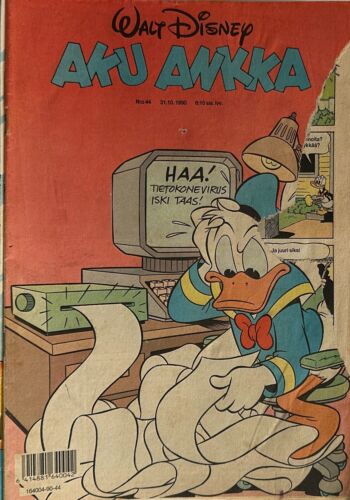 REVUE COMIC'S WALT DISNEY FINLANDAIS AKU ANKKA N°  44 ANNEE  1990 - Afbeelding 1 van 1