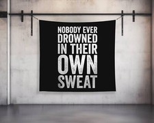 Custom Motivational Gym Tapestry - Home Gym Wall Art